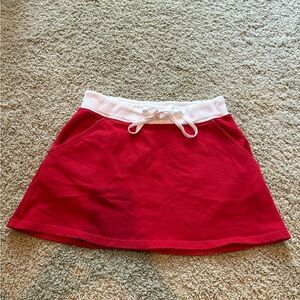 Brandy Melville Red and White Skirt